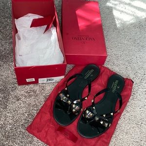 🖤✨ Authentic Valentino Studded Sandals